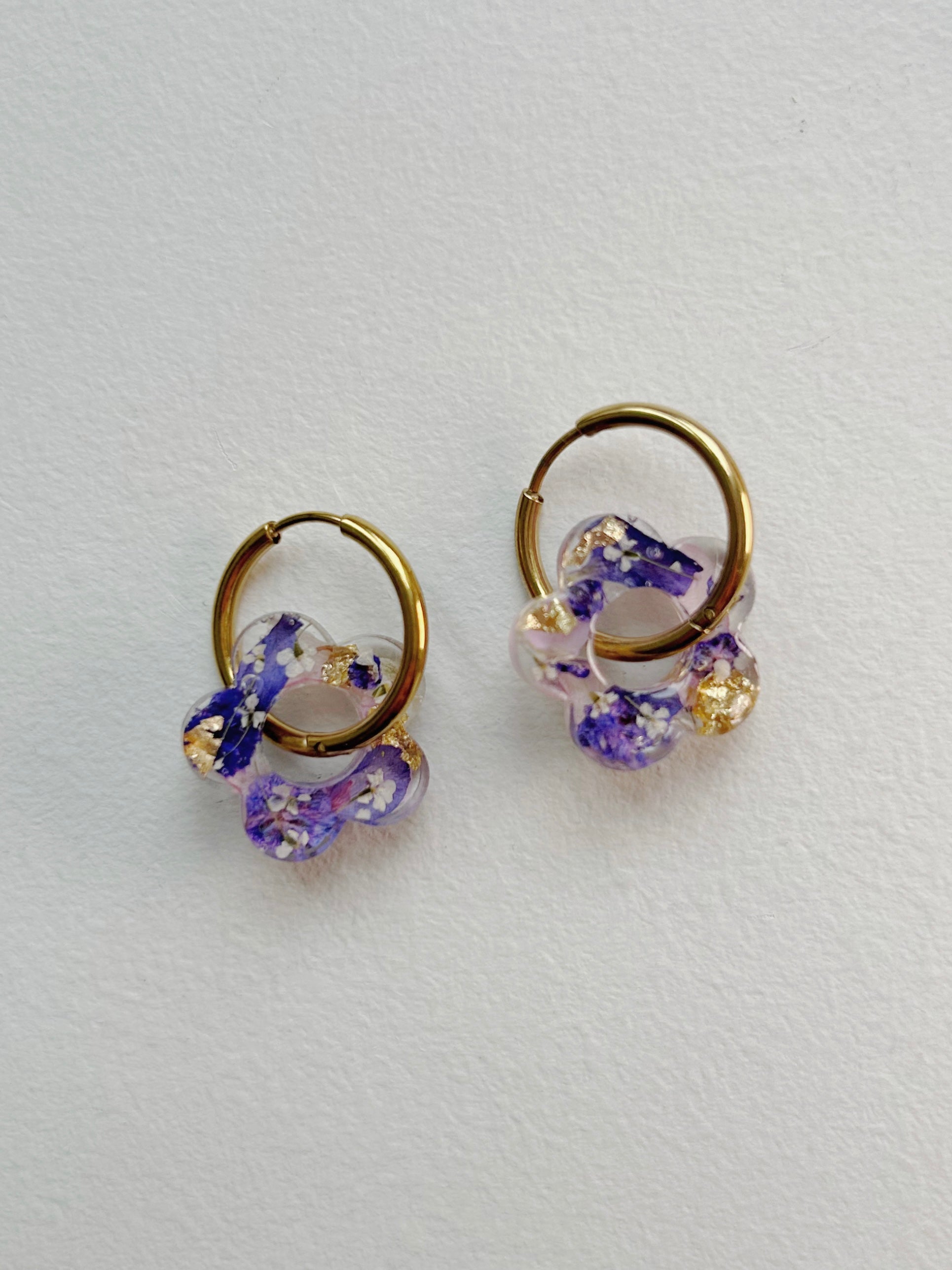 Boucles d’oreilles Violette